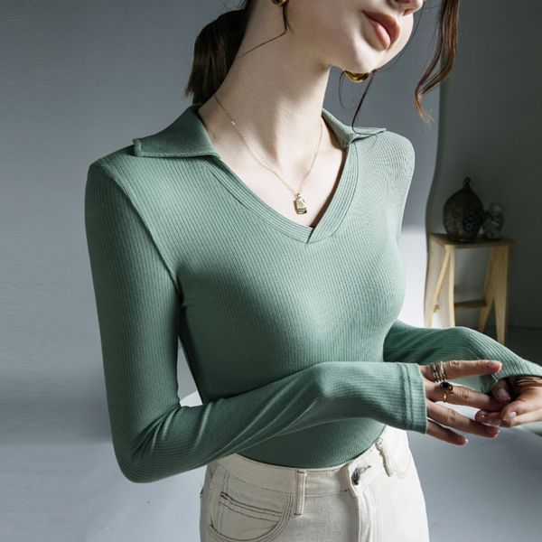women's tshirt autumn winter tees female v neck longsleeved tshirt women bottoming t shirts basic 221124, White
women's tshirt autumn winter tees female v neck longsleeved tshirt women bottoming t shirts basic 221124, White