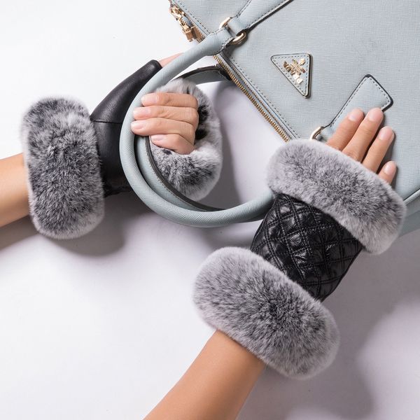 five fingers gloves women winter warmer wrist genuine leather rex rabbit fur fingerless driving plaid sheepskin mittens womens gloves 221123, Blue;gray
five fingers gloves women winter warmer wrist genuine leather rex rabbit fur fingerless driving plaid sheepskin mittens womens gloves 221123, Blue;gray