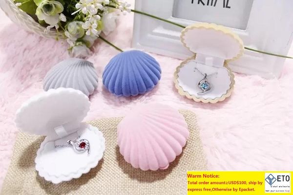 velvet shell shape jewelry boxes for pendant necklaces women luxury wedding engagement gift case packaging display, Black;white
velvet shell shape jewelry boxes for pendant necklaces women luxury wedding engagement gift case packaging display, Black;white