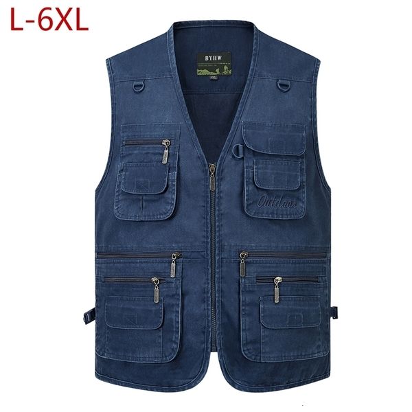 men's vests -6xl big size men multi pocket cotton vest casual with many 14 pockets sleeveless jackets male outdoor pograph waistcoat 2, Black;white
men's vests -6xl big size men multi pocket cotton vest casual with many 14 pockets sleeveless jackets male outdoor pograph waistcoat 2, Black;white