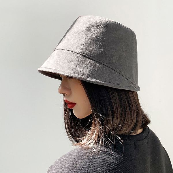 wide brim hats bucket warm suede panama for women autumn winter youth outdoor street style ladies fisherman caps sunscreen hat 221123, Blue;gray
wide brim hats bucket warm suede panama for women autumn winter youth outdoor street style ladies fisherman caps sunscreen hat 221123, Blue;gray