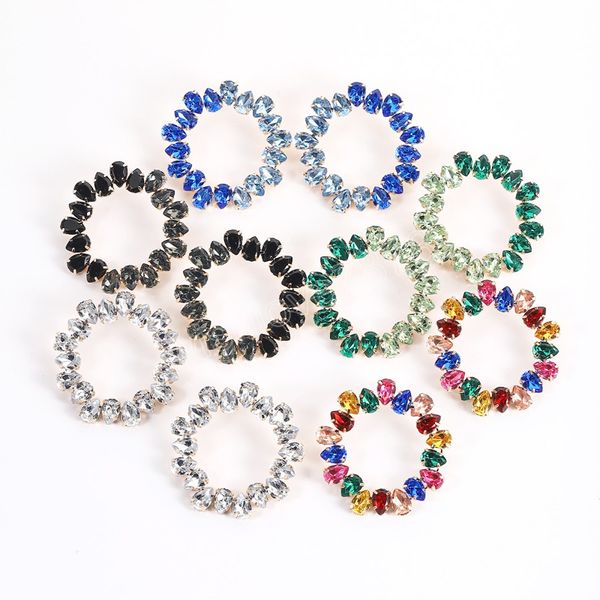 fashion multicolored glass rhinestone round stud earrings color crystal dangle earrings for women jewelry, Silver
fashion multicolored glass rhinestone round stud earrings color crystal dangle earrings for women jewelry, Silver