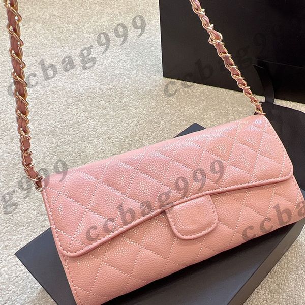 calfskin caviar long wallets with metal chain crossbody bags p card holder classic quilted designer womens multi pochette handbags coins pur, Red;black
calfskin caviar long wallets with metal chain crossbody bags p card holder classic quilted designer womens multi pochette handbags coins pur, Red;black