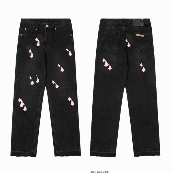 men's jeans the correct version of ch medium pants is worn out in water looks thin, Blue
men's jeans the correct version of ch medium pants is worn out in water looks thin, Blue