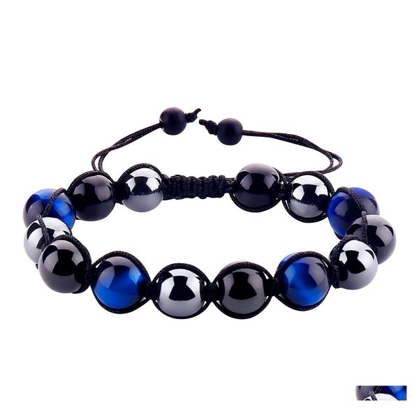 beaded fashion natural stone strand bracelet tiger eye triple protection hematite and obsidian health nce healing so jewelry drop de dhv7h, Black
beaded fashion natural stone strand bracelet tiger eye triple protection hematite and obsidian health nce healing so jewelry drop de dhv7h, Black