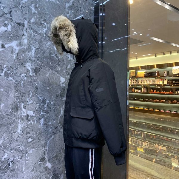 men winter down jacket puffer hooded real wolf fur thick coat doudoune homme jackets men women couples parka windproof snow overcoat, Black
men winter down jacket puffer hooded real wolf fur thick coat doudoune homme jackets men women couples parka windproof snow overcoat, Black