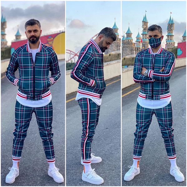 mens tracksuits casual mens set winter running zipper sports clothing joggers jogging male plaid 2 pieces zip jacket pants 221124, Gray
mens tracksuits casual mens set winter running zipper sports clothing joggers jogging male plaid 2 pieces zip jacket pants 221124, Gray