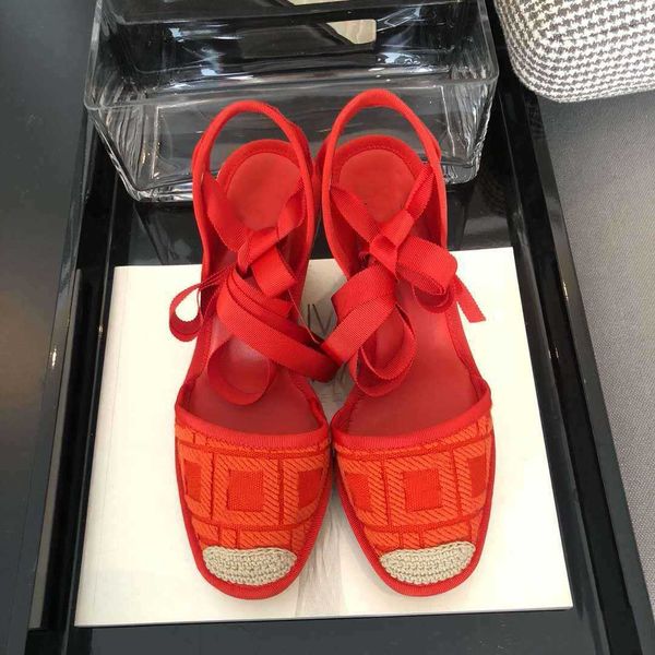fashion-summer fashion designer style ladies canvas shoes hand-woven wedge sandals female designer sandals with box, Black
fashion-summer fashion designer style ladies canvas shoes hand-woven wedge sandals female designer sandals with box, Black