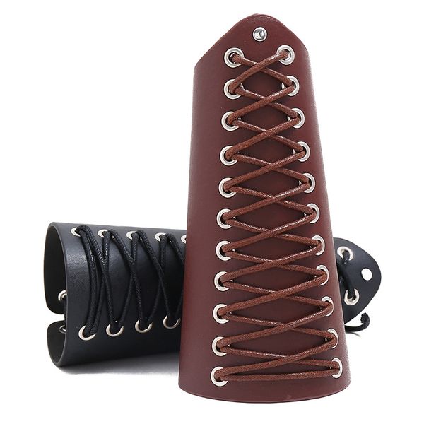 punk faux leather armor wristband arm guards larp accessories wide bracelet arm armor cuff for men women black brown, Golden;silver
punk faux leather armor wristband arm guards larp accessories wide bracelet arm armor cuff for men women black brown, Golden;silver