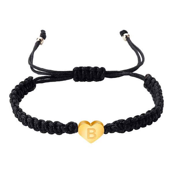charm bracelets handmade 26 letter bracelet black red thread string rope women men initials name adjustable bracelets statement coup dhvai, Golden;silver
charm bracelets handmade 26 letter bracelet black red thread string rope women men initials name adjustable bracelets statement coup dhvai, Golden;silver