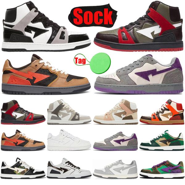 sk8 bapestars sta low baped designer casual shoes 93 hi high mens womens shoe lows camo blue green red pink plate-forme luxury trainers spor, Black
sk8 bapestars sta low baped designer casual shoes 93 hi high mens womens shoe lows camo blue green red pink plate-forme luxury trainers spor, Black