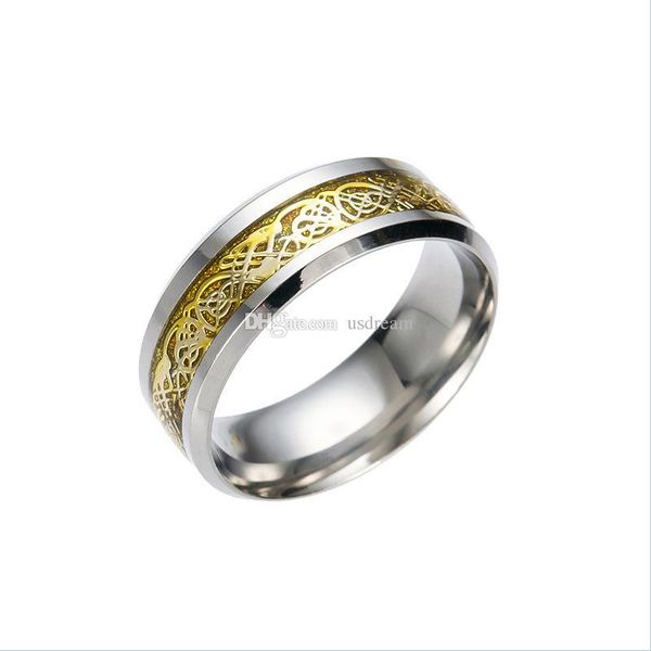 band rings sier gold dragon ring stainless steel band rings contrast color women mens fashion jewelry drop delivery dhcvr, Silver
band rings sier gold dragon ring stainless steel band rings contrast color women mens fashion jewelry drop delivery dhcvr, Silver