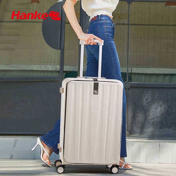hanke innovative design carry on suitcase travel luggage aesthetic narrow aluminum frame pc hardside spinner wheel h j220707
hanke innovative design carry on suitcase travel luggage aesthetic narrow aluminum frame pc hardside spinner wheel h j220707