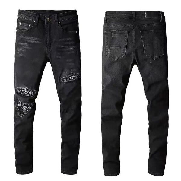 mens jeans black jeans with rock revial pant embroidery quilting ripped famous brand fashion trousers long straight midde waist pants, Blue
mens jeans black jeans with rock revial pant embroidery quilting ripped famous brand fashion trousers long straight midde waist pants, Blue