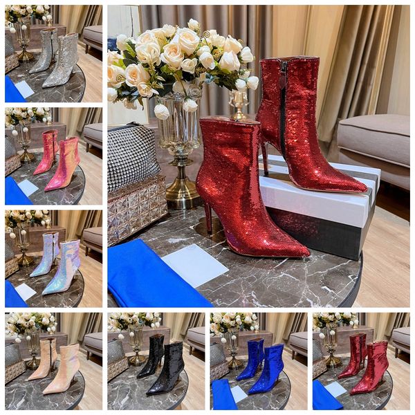 sequin colorful glitter 9cm heel high heels boots pleated ankle boot aquazzura pumps womens shiny leather diamond designer pointed toes, Black
sequin colorful glitter 9cm heel high heels boots pleated ankle boot aquazzura pumps womens shiny leather diamond designer pointed toes, Black