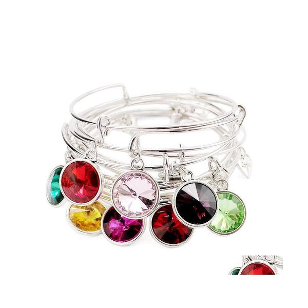 charm bracelets fashion usa crystal birthstone pendant charm bracelet expandable wire adjustable bangle for women men lucky jewelry dhjgt, Golden;silver
charm bracelets fashion usa crystal birthstone pendant charm bracelet expandable wire adjustable bangle for women men lucky jewelry dhjgt, Golden;silver