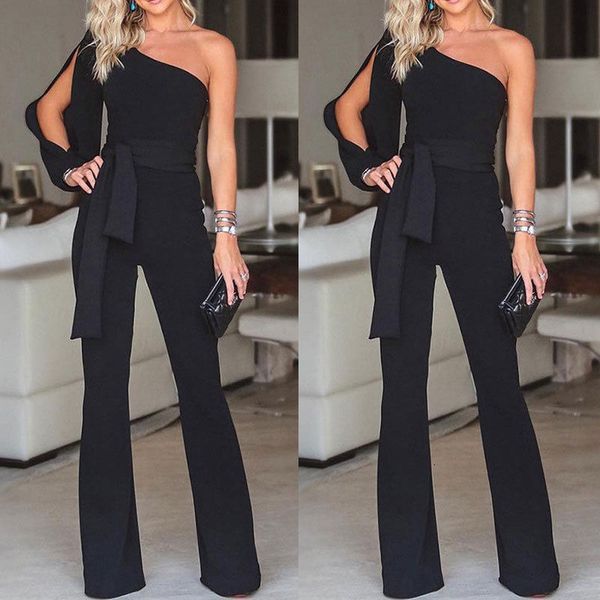 women's jumpsuits rompers for women fashion womens rompers party clubwear playsuit jumpsuit wide leg one shoulder long trousers pants 2, Black;white
women's jumpsuits rompers for women fashion womens rompers party clubwear playsuit jumpsuit wide leg one shoulder long trousers pants 2, Black;white