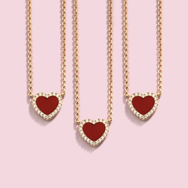 designer heart love necklace for women stainless steel accessories zircon green pink hearts chain for womens jewelry gift, Silver
designer heart love necklace for women stainless steel accessories zircon green pink hearts chain for womens jewelry gift, Silver