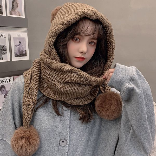 scarves snood women's winter wool ball wool hat lovely warm scarf integrated cap winter knitted hat scarves apparel hats caps 221123, Blue;gray
scarves snood women's winter wool ball wool hat lovely warm scarf integrated cap winter knitted hat scarves apparel hats caps 221123, Blue;gray