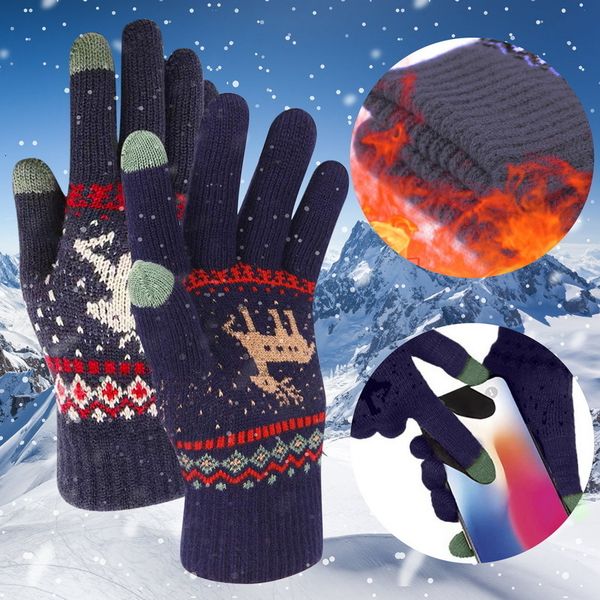five fingers gloves christmas winter male female cartoon deer plush thickened wool knitted touch screen riding warm cold proof split finger, Blue;gray
five fingers gloves christmas winter male female cartoon deer plush thickened wool knitted touch screen riding warm cold proof split finger, Blue;gray