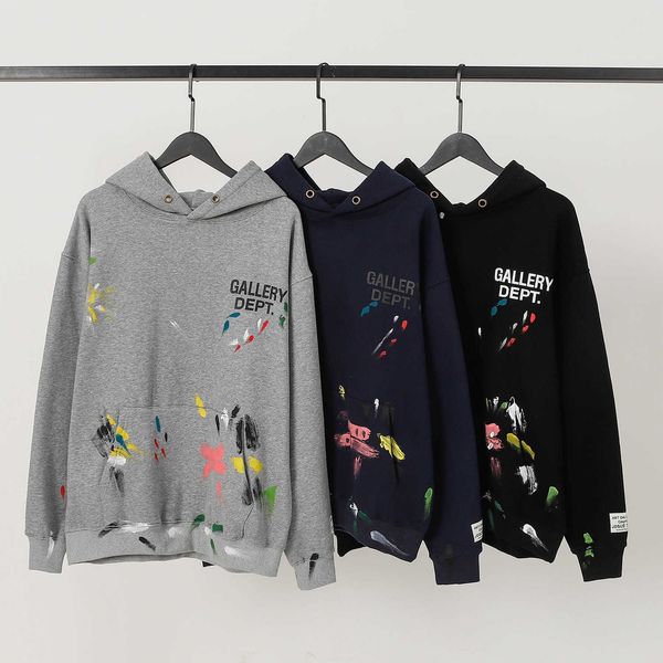 mens hoodie gallerysdepts american fashion color paint splash plush hooded sweater for men and women high street coat, Black
mens hoodie gallerysdepts american fashion color paint splash plush hooded sweater for men and women high street coat, Black
