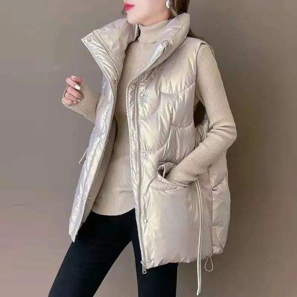 women's vests down cotton vest coat autumn winter short stand collar sleeveless jacket female casual quilted waistcoat 221123, Black;white
women's vests down cotton vest coat autumn winter short stand collar sleeveless jacket female casual quilted waistcoat 221123, Black;white