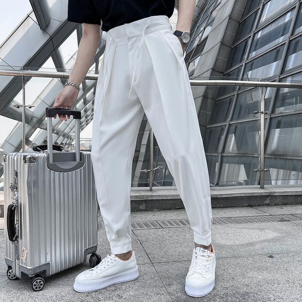 mens pants social masculina summer business casual elastic waist drape suit for men clothing loose office joggers trousers 221123, Black
mens pants social masculina summer business casual elastic waist drape suit for men clothing loose office joggers trousers 221123, Black
