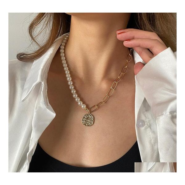 pendant necklaces irregar pearl choker necklaces for women 2021 vintage geometric necklace pendants gold collar collier femme jewelr dhdp9, Silver
pendant necklaces irregar pearl choker necklaces for women 2021 vintage geometric necklace pendants gold collar collier femme jewelr dhdp9, Silver