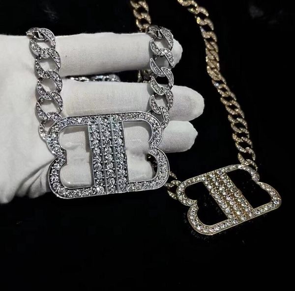 2023 european and american letters pendant necklace heavy industry senior sense inlaid diamond fashion temperament clavicle chain female, Silver
2023 european and american letters pendant necklace heavy industry senior sense inlaid diamond fashion temperament clavicle chain female, Silver