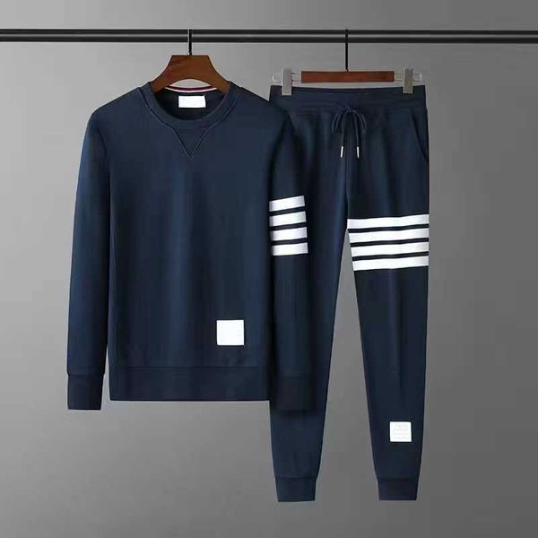 men's hoodies sweatshirts autumn winter pure cotton loopback jersey knit engineered arm stripe thom crewneck pullover brown women m-5xl, Black
men's hoodies sweatshirts autumn winter pure cotton loopback jersey knit engineered arm stripe thom crewneck pullover brown women m-5xl, Black
