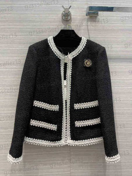 luxury womens jacket fashion short without button jackets metal logo webbing vintage tweed jacket with brooch designer women clothing 0912, Black;brown
luxury womens jacket fashion short without button jackets metal logo webbing vintage tweed jacket with brooch designer women clothing 0912, Black;brown