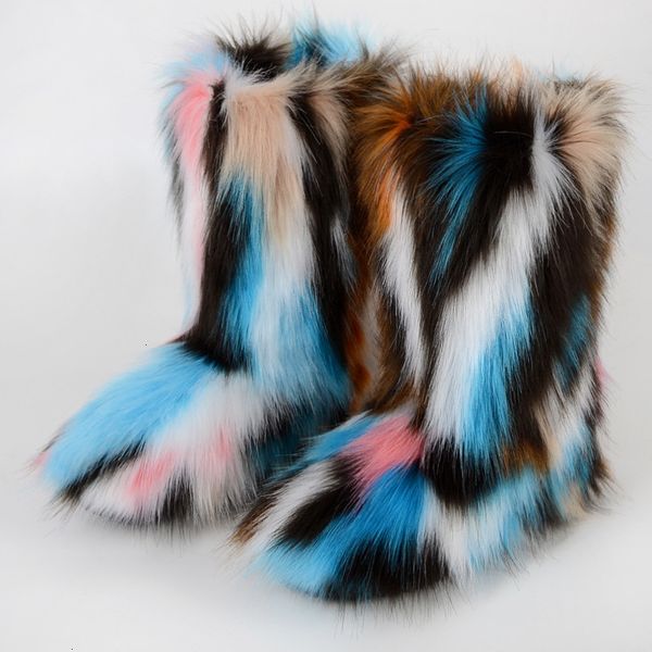 boot snow winter ladies slip on colorful female middle calf fluffy fur faux hair warm ski 221123, Black
boot snow winter ladies slip on colorful female middle calf fluffy fur faux hair warm ski 221123, Black