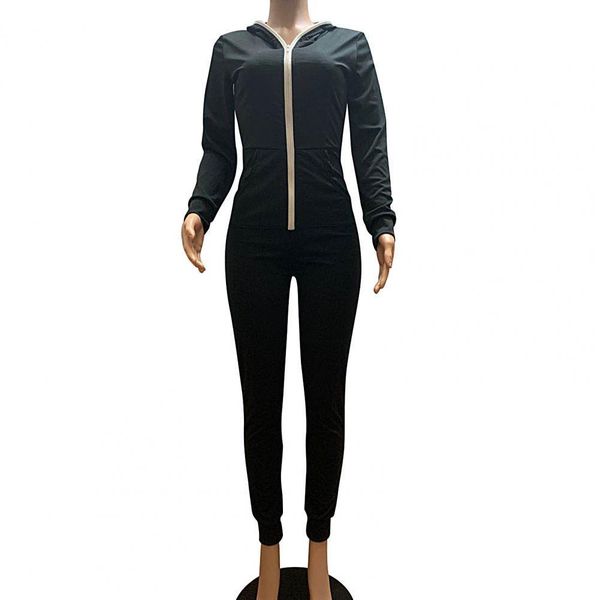 women's jumpsuits rompers 80 swomen autumn long sleeve solid color zipper hoodie pocket slim jumpsuit overall 221123, Black;white
women's jumpsuits rompers 80 swomen autumn long sleeve solid color zipper hoodie pocket slim jumpsuit overall 221123, Black;white