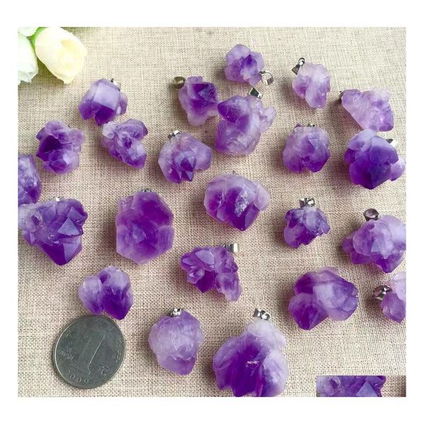 pendant necklaces bk coarse purple amethyst quartz crystal original natural stone used for driving cutting jewel tumbling and polish dhrsi, Silver
pendant necklaces bk coarse purple amethyst quartz crystal original natural stone used for driving cutting jewel tumbling and polish dhrsi, Silver
