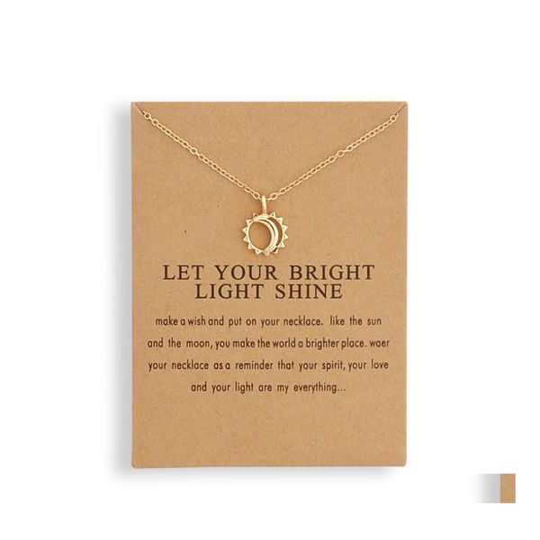 pendant necklaces fashion sun necklaces pendants gold color alloy pendant necklace wish card jewelry for women girl birthday gift dr dhk5q, Silver
pendant necklaces fashion sun necklaces pendants gold color alloy pendant necklace wish card jewelry for women girl birthday gift dr dhk5q, Silver