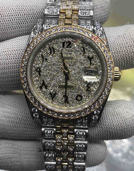watches luxury designer men's arabic digital scale gold diamond face full strap automatic mechanical wristwatch, Silver
watches luxury designer men's arabic digital scale gold diamond face full strap automatic mechanical wristwatch, Silver