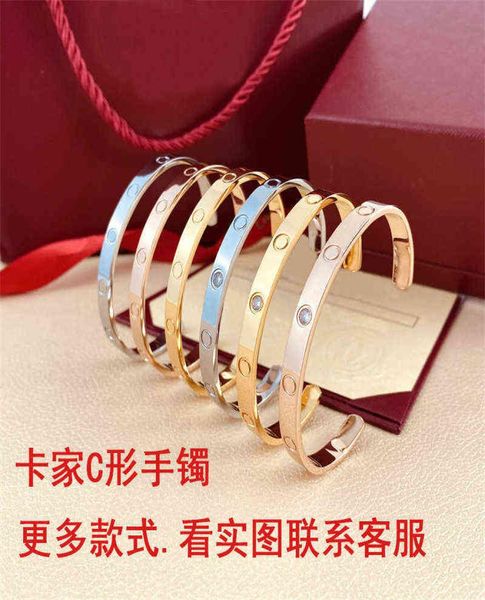 designer carti bracelets card home cshaped titanium steel bracelet non fading 18k rose gold wind couple6281089, Silver
designer carti bracelets card home cshaped titanium steel bracelet non fading 18k rose gold wind couple6281089, Silver