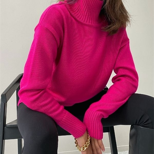 women's sweaters rose red autumn winter sweater pullover basic green turtleneck oversize jumper vintage knitted for women 221123, White;black
women's sweaters rose red autumn winter sweater pullover basic green turtleneck oversize jumper vintage knitted for women 221123, White;black