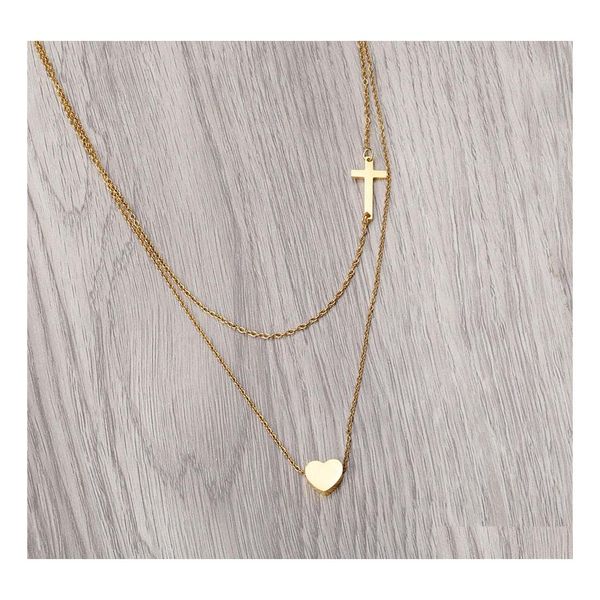 pendant necklaces trendy layered tiny cross heart necklace gold chain necklaces for women girl sier choker party wedding jewelry dro dhyah, Silver
pendant necklaces trendy layered tiny cross heart necklace gold chain necklaces for women girl sier choker party wedding jewelry dro dhyah, Silver
