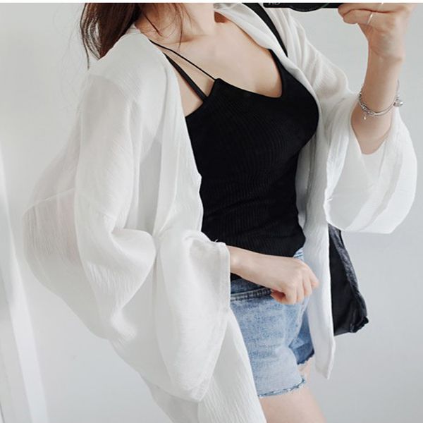women's jumpsuits rompers summer korean version of the sun protection clothing female long section cardigan beach wild thin jacket 2211, Black;white
women's jumpsuits rompers summer korean version of the sun protection clothing female long section cardigan beach wild thin jacket 2211, Black;white
