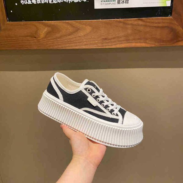 family c fragrance thick soled canvas 2022 spring new biscuit versatile muffin small white shoes women's, Black
family c fragrance thick soled canvas 2022 spring new biscuit versatile muffin small white shoes women's, Black