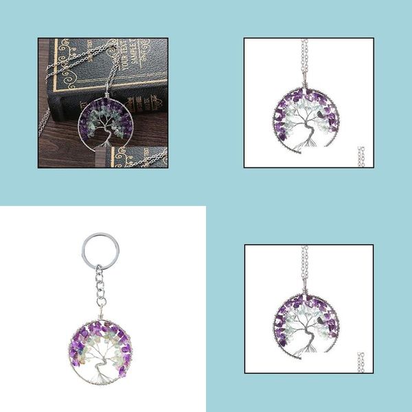 lockets qimoshi tree of life keychain natural crystal stone handmade diy amethyst charm pendant necklace wholesale drop deli dhgarden dhheg, Silver
lockets qimoshi tree of life keychain natural crystal stone handmade diy amethyst charm pendant necklace wholesale drop deli dhgarden dhheg, Silver