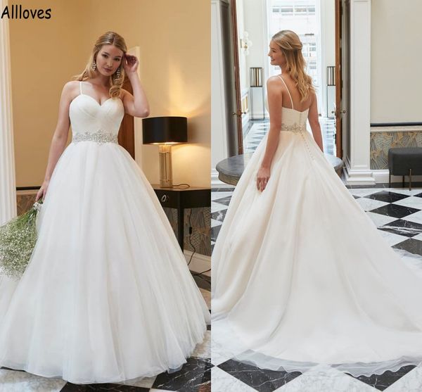 plus size modern ball gown wedding dresses spaghetti straps sparkle sequins beaded belt princess bridal gowns tulle pleats backless robes de, White
plus size modern ball gown wedding dresses spaghetti straps sparkle sequins beaded belt princess bridal gowns tulle pleats backless robes de, White