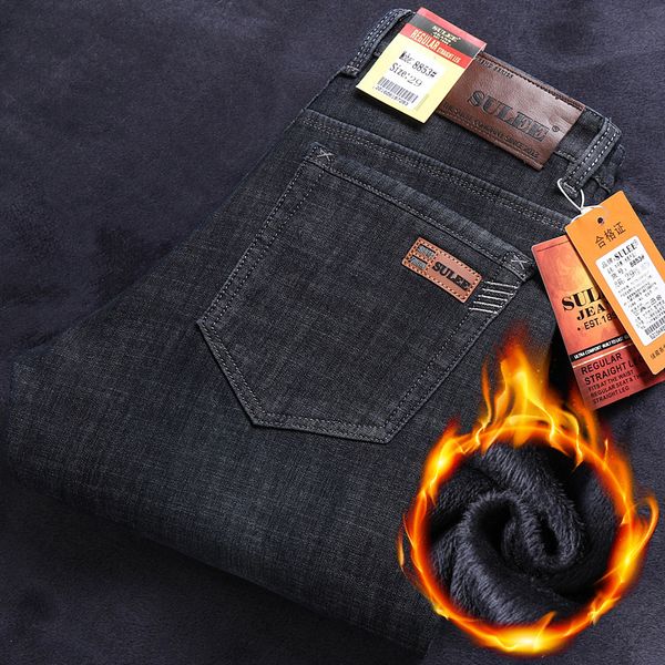 mens jeans sulee brand winter warm slim fit business fashion thicken denim trousers fleece stretch pants black blue 221123
mens jeans sulee brand winter warm slim fit business fashion thicken denim trousers fleece stretch pants black blue 221123