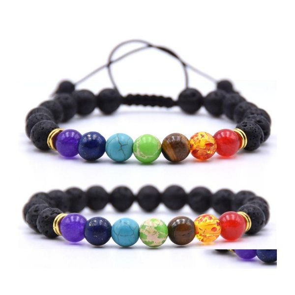 beaded braided bracelet can adjust eight planets 8mm natural ding stone emperor tianhe green gold sevencolor rainbow drop delivery j dh18x, Black
beaded braided bracelet can adjust eight planets 8mm natural ding stone emperor tianhe green gold sevencolor rainbow drop delivery j dh18x, Black