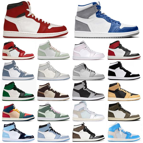 men women designer jumpman 1 basketball shoes 1s black toe bubble gum chicago lost and found denim digital pink high og dark mocha trainers
men women designer jumpman 1 basketball shoes 1s black toe bubble gum chicago lost and found denim digital pink high og dark mocha trainers