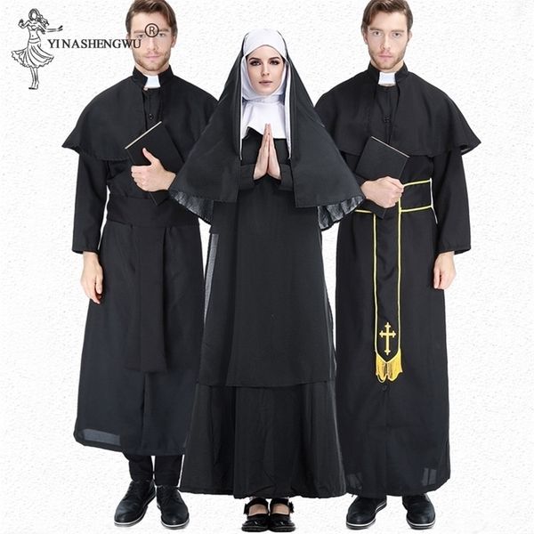 theme costume halloween s for women medieval cosplay priest nun missionary set clothing woman dress 221124, Black;red
theme costume halloween s for women medieval cosplay priest nun missionary set clothing woman dress 221124, Black;red