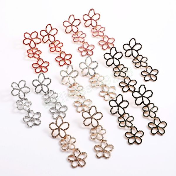 multilayer bright flower shaped metal dangle earrings for women crystal rhinestone jewelry beautiful accessories, Silver
multilayer bright flower shaped metal dangle earrings for women crystal rhinestone jewelry beautiful accessories, Silver