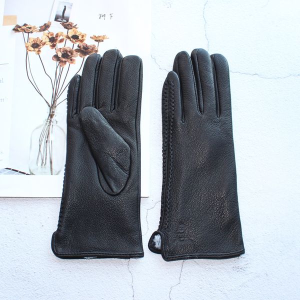 five fingers gloves 100 genuine leather women' gloves velvet lining thin section driving black deer skin gloves keep warm in winter 22, Blue;gray
five fingers gloves 100 genuine leather women' gloves velvet lining thin section driving black deer skin gloves keep warm in winter 22, Blue;gray