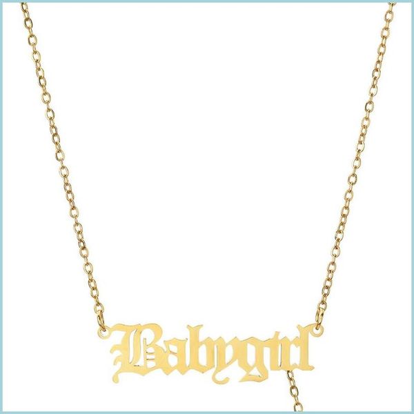 pendant necklaces stainless steel babygirl necklace sier gold chains baby girl pendant women necklaces girlfriend fashion jewelry gi dhgx1, Silver
pendant necklaces stainless steel babygirl necklace sier gold chains baby girl pendant women necklaces girlfriend fashion jewelry gi dhgx1, Silver